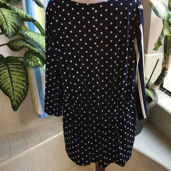 Alfani Iconic Mod polka dot and striped blouse - Picture 6 of 10